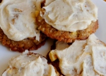 apple oatmeal with browned butter frosting